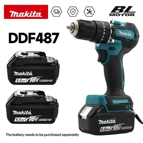 Makita Drill Ddf484 - 마키타 100% 정품 DDF487 무선 드라이버